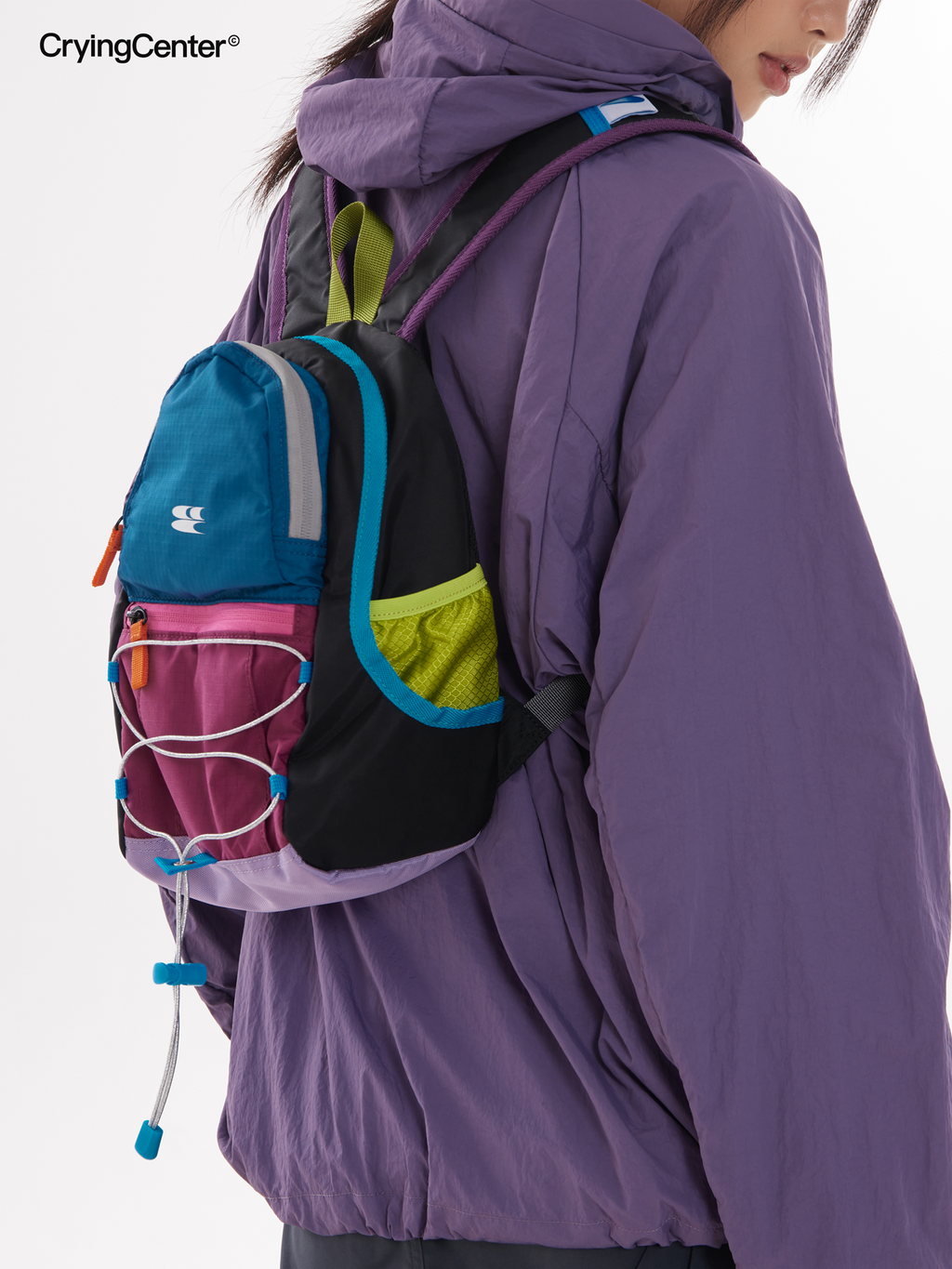 CryingCenter Stitching Contrasting Picnic Hiking Bag