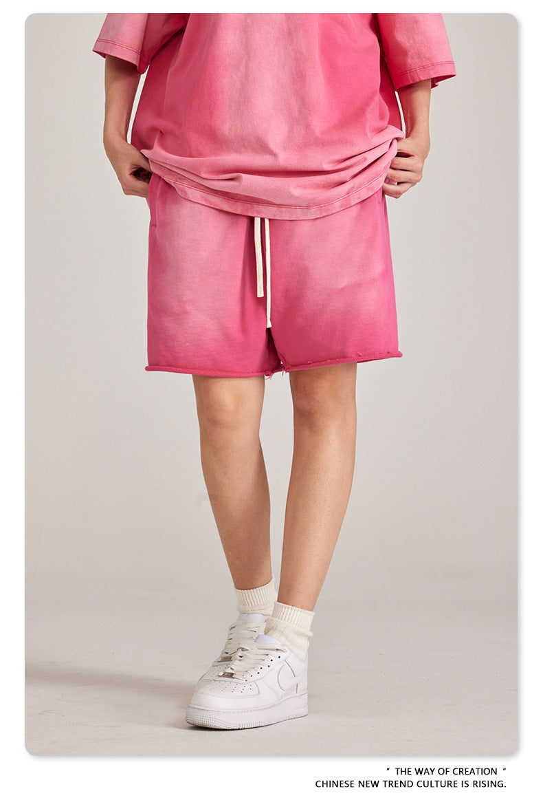 BE Heavy Wash Gradient 440G 100% Cotton Shorts