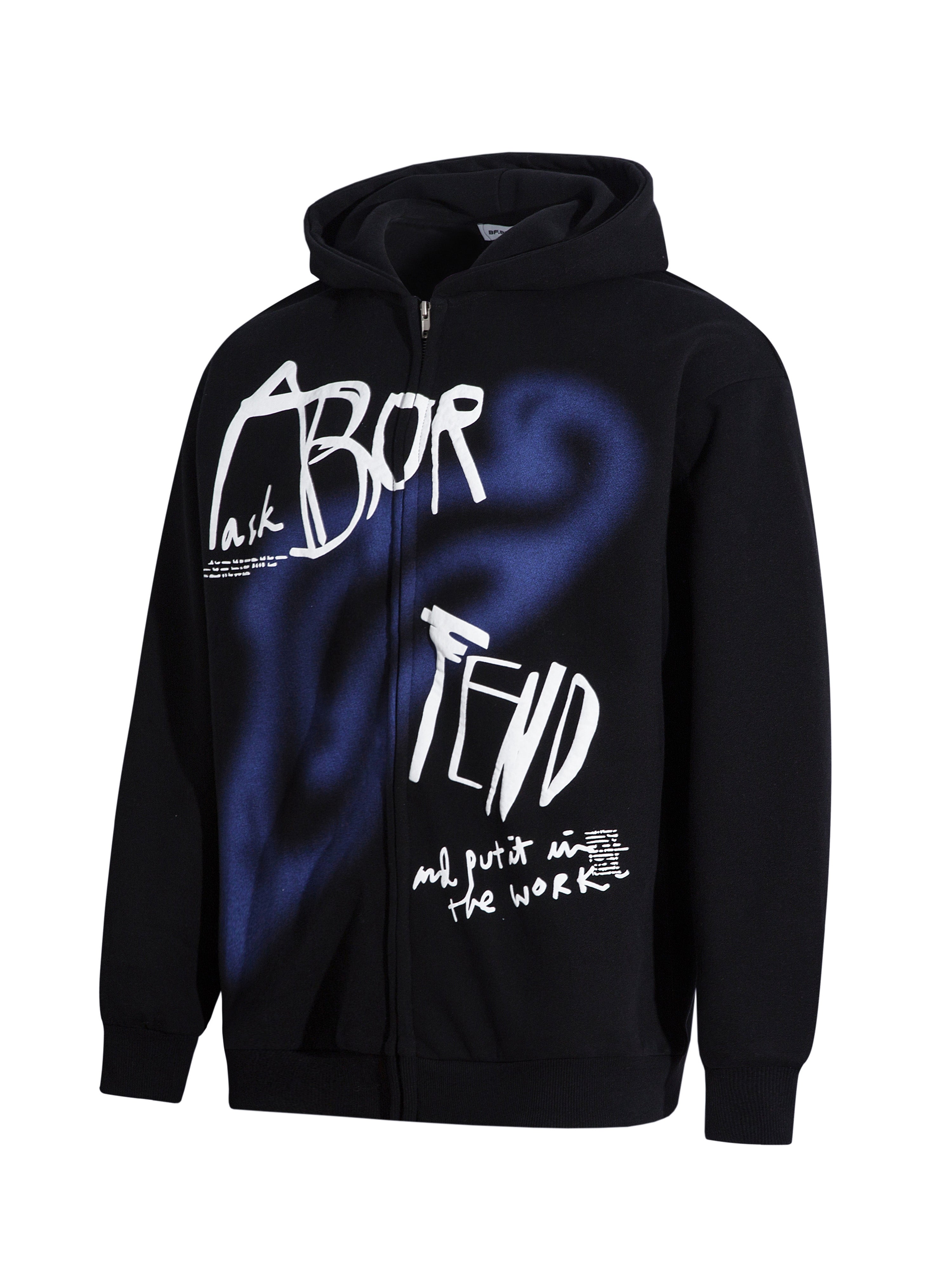 BF. BORFENDED VINTAGE GRAFFITI Zip Hoodie