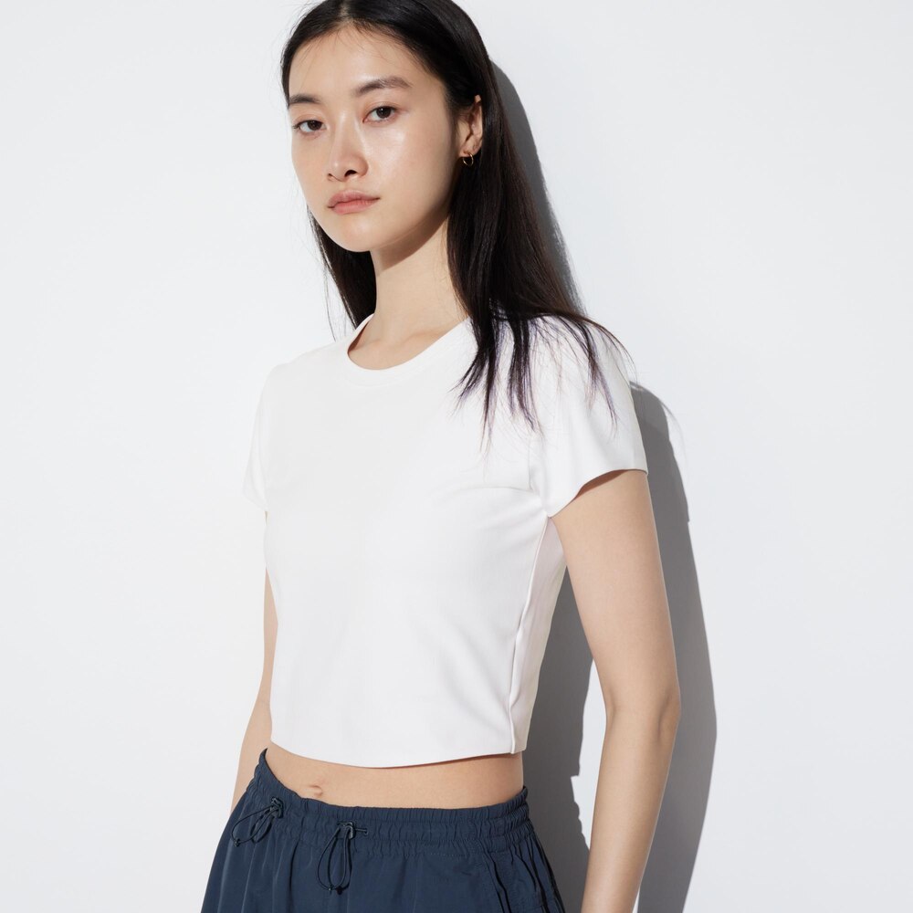 UNIQLO Women's AIRism High Stretch Short Tee