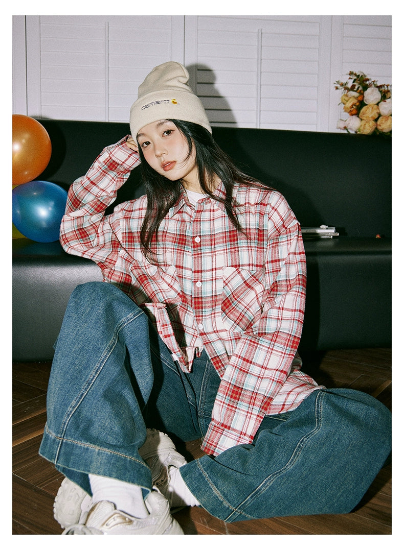 lemanism Vintage Plaid Shirt