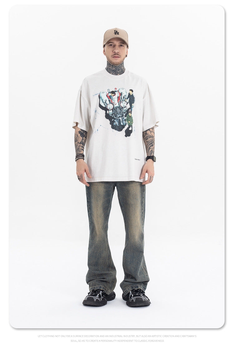 FORGIVNESS Akira Cyberpunk Cartoon Anime American Short Sleeve Tee