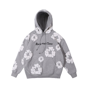 FORGIVNESS  Monogram Embroidery Casual Hoodie