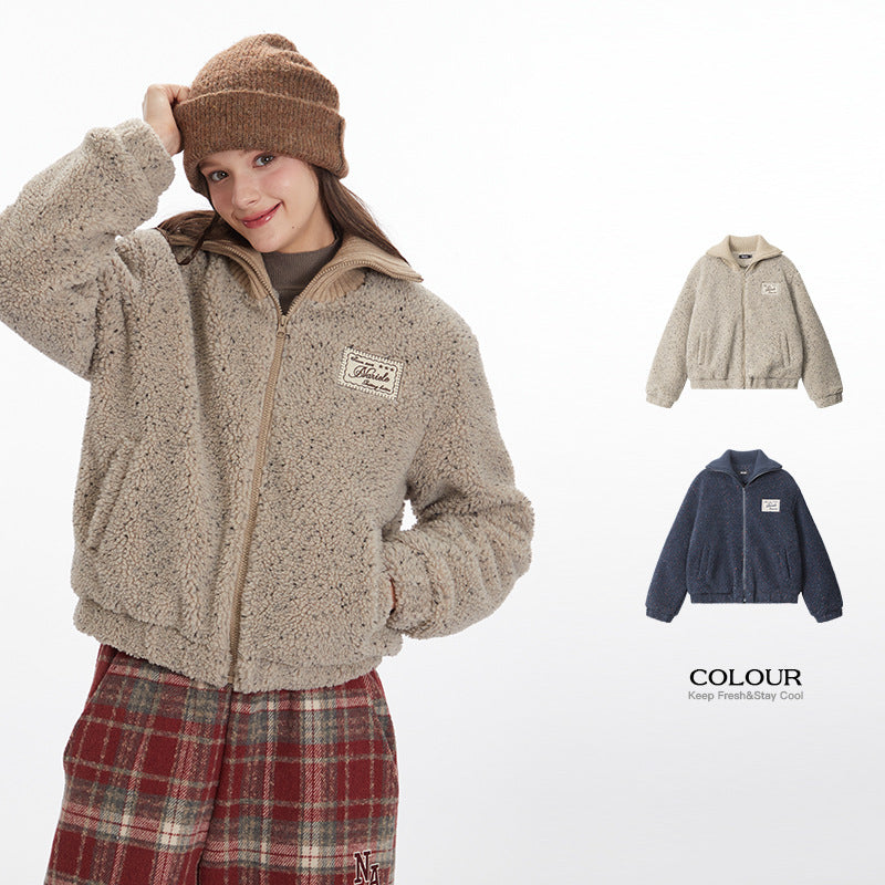 Nariele American Vintage Polar Wool Fleece Cotton Jacket