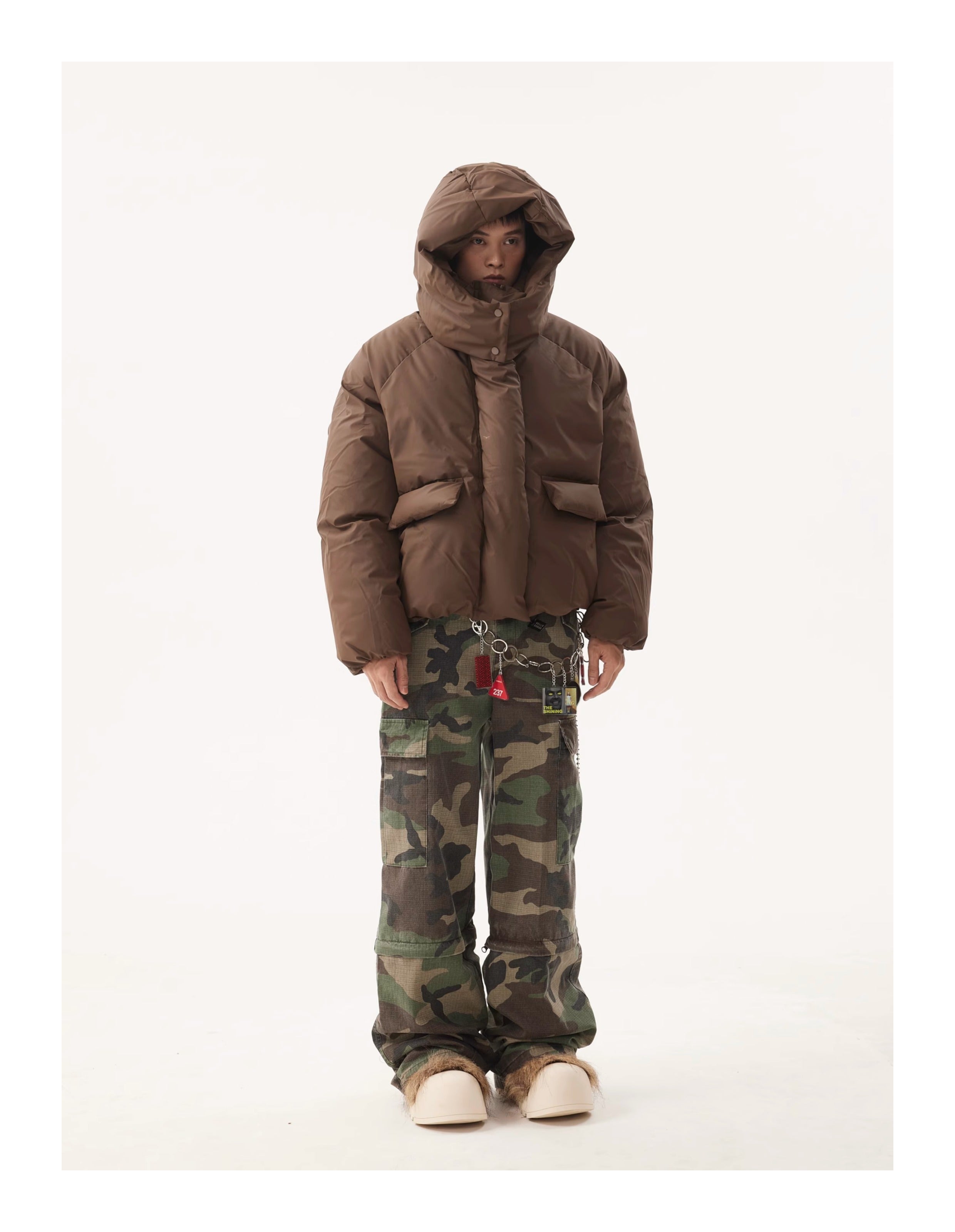 BTSG Detachable Hat Bakery Puffer Jacket