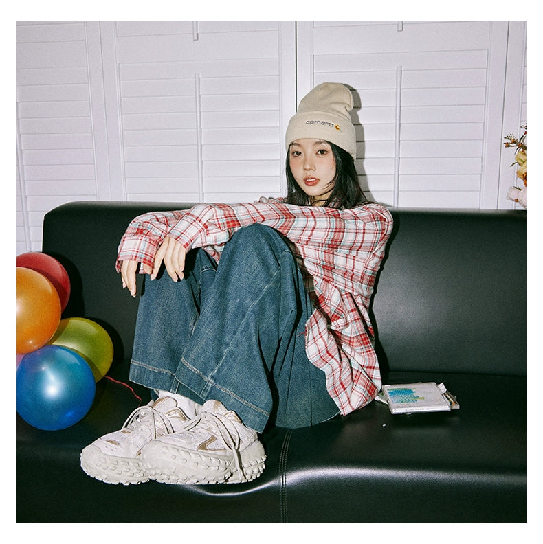 lemanism Vintage Plaid Shirt