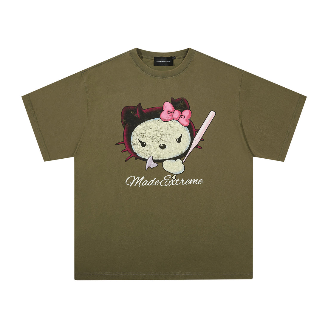 MADEEXTREME Washed Distressed HELLOKITTY Tee