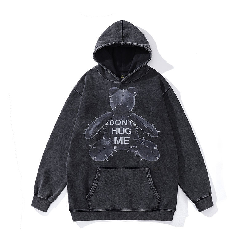 TKPA DONT HUG ME Washed 100% Cotton Hoodie