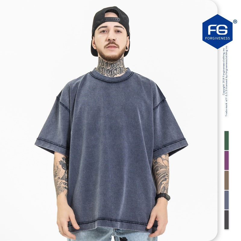 FORGIVNESS  270g Dropped Shoulder Short Sleeve Tee