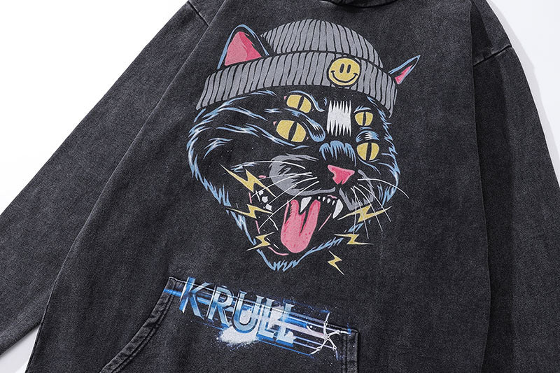 TKPA COOL CAT Washed 100% Cotton Hoodie