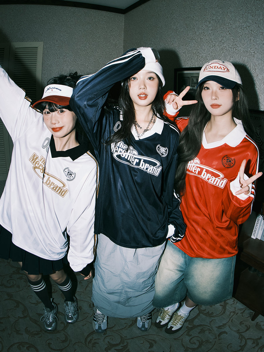 Mershier three-bar V-neck long sleeve Jersey