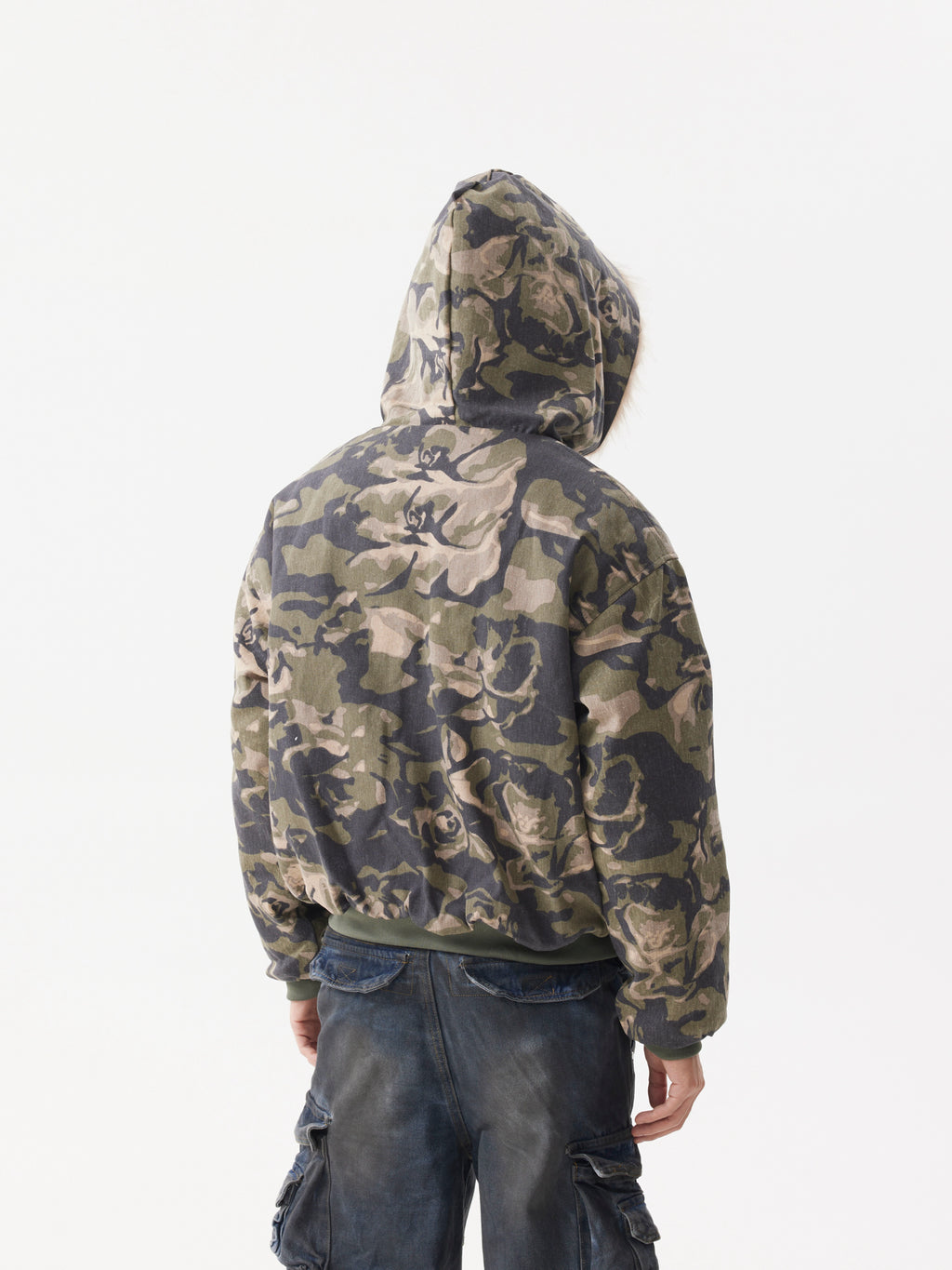 BTSG Camouflage Plush Mountain Carved Jacket
