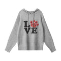 Nariele  Crew Neck Sweater Patch Knitwear Casual Embroidery Sweater Hoodie