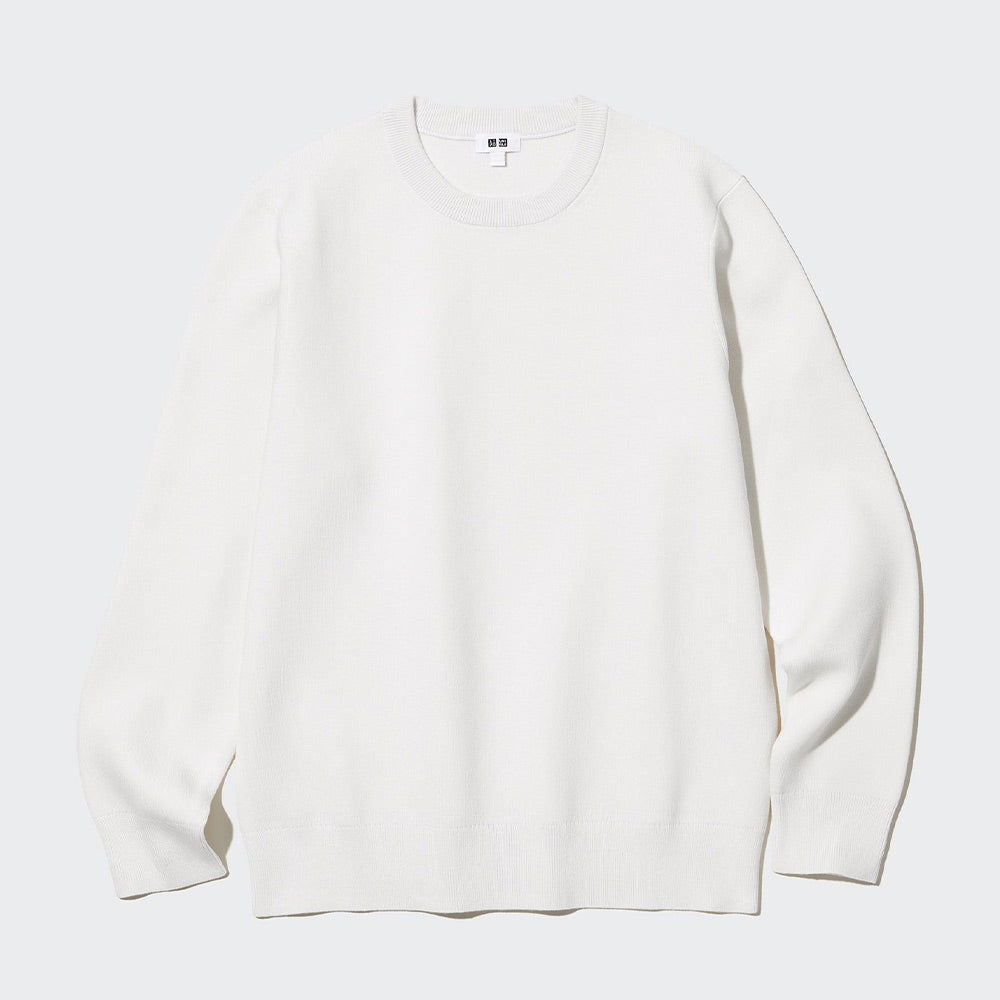 Uniqlo Ribbed Crew Neck Long Sleeve Top Sweater