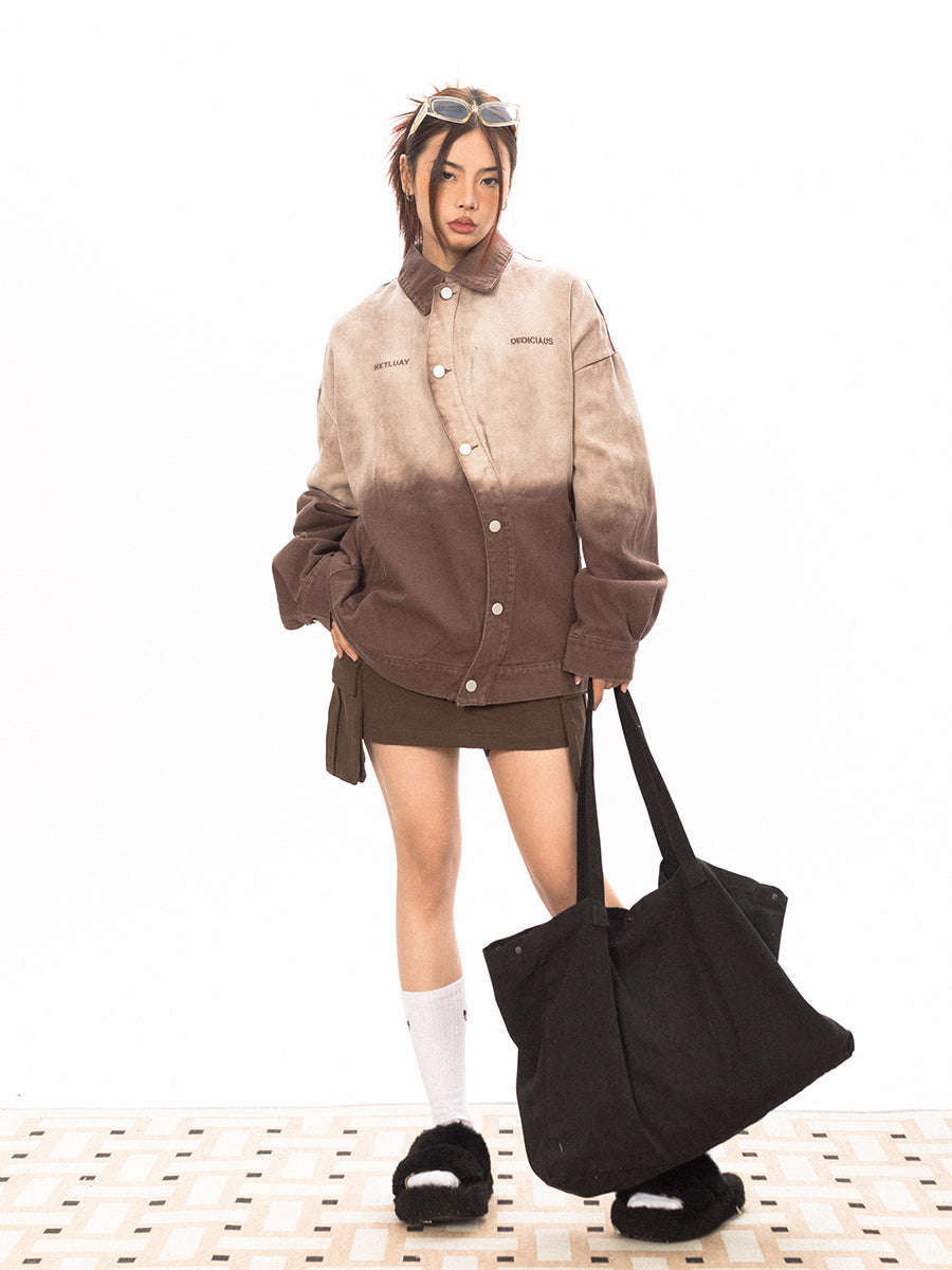 BLACKBB سترة مطرزة باللون الوردي التوتي المتدرج