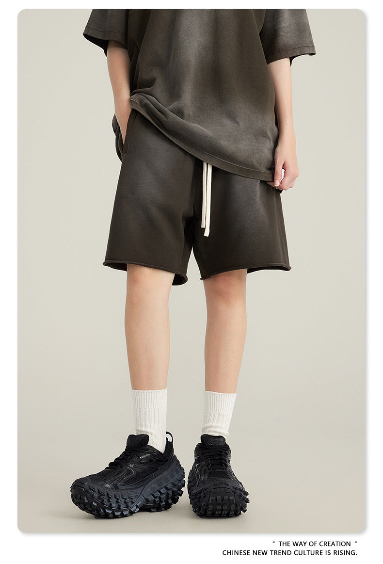 BE Heavy Wash Gradient 440G 100% Cotton Shorts