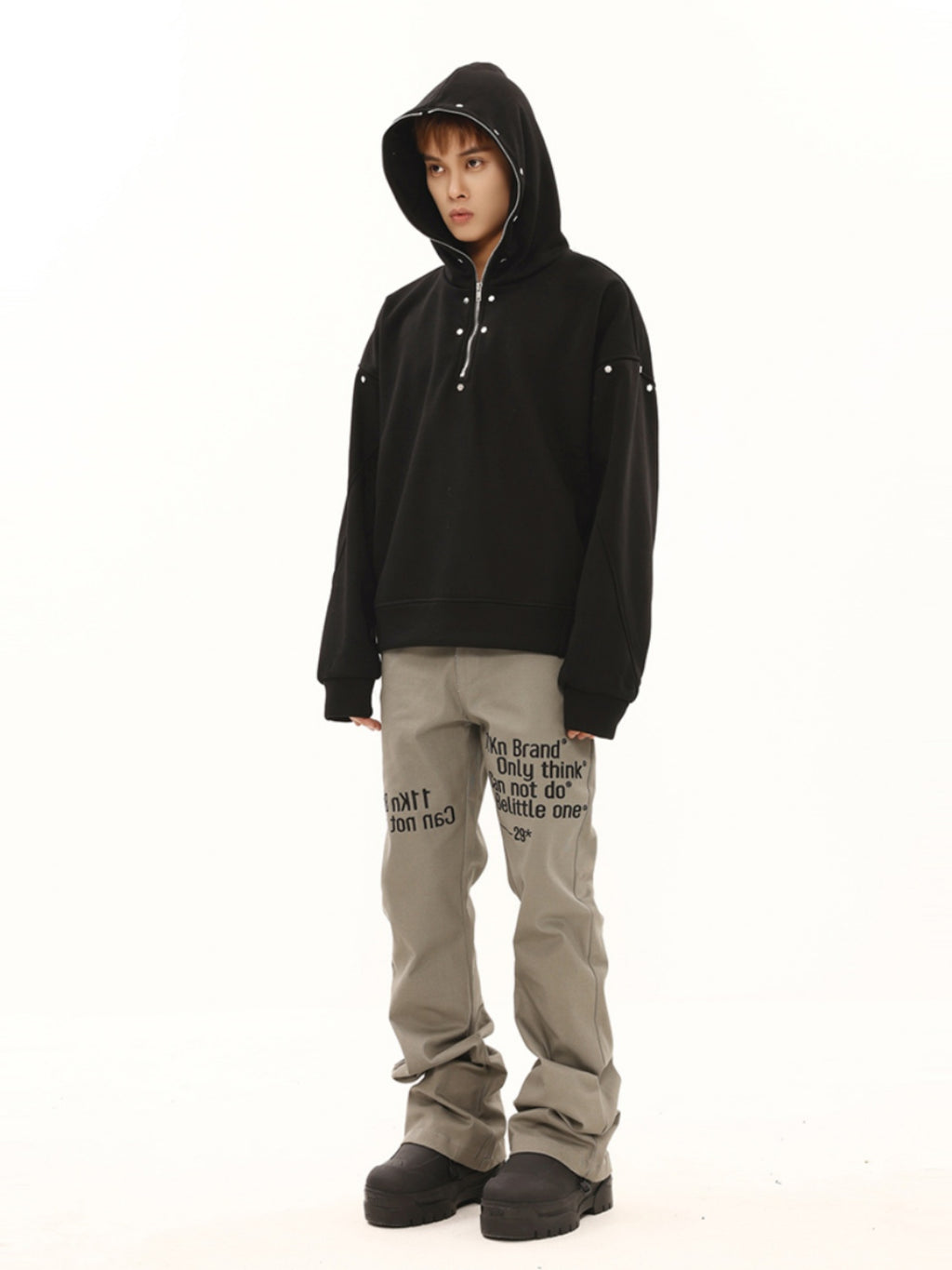 BTSG American Retro Slogan Embroidery Track Pants