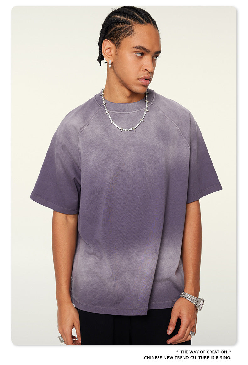 (Clearance) BE 100% Cotton Gradient Wash Tee
