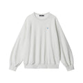 Nariele Unisex College Style Letter Embroidery Round Neck Sweatshirt Loose Couple Sweatshirt