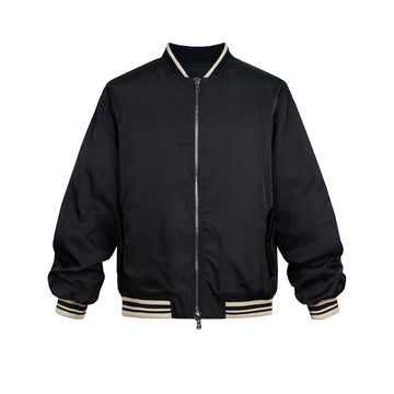 BTSG Lined Nylon Baseball Jacket