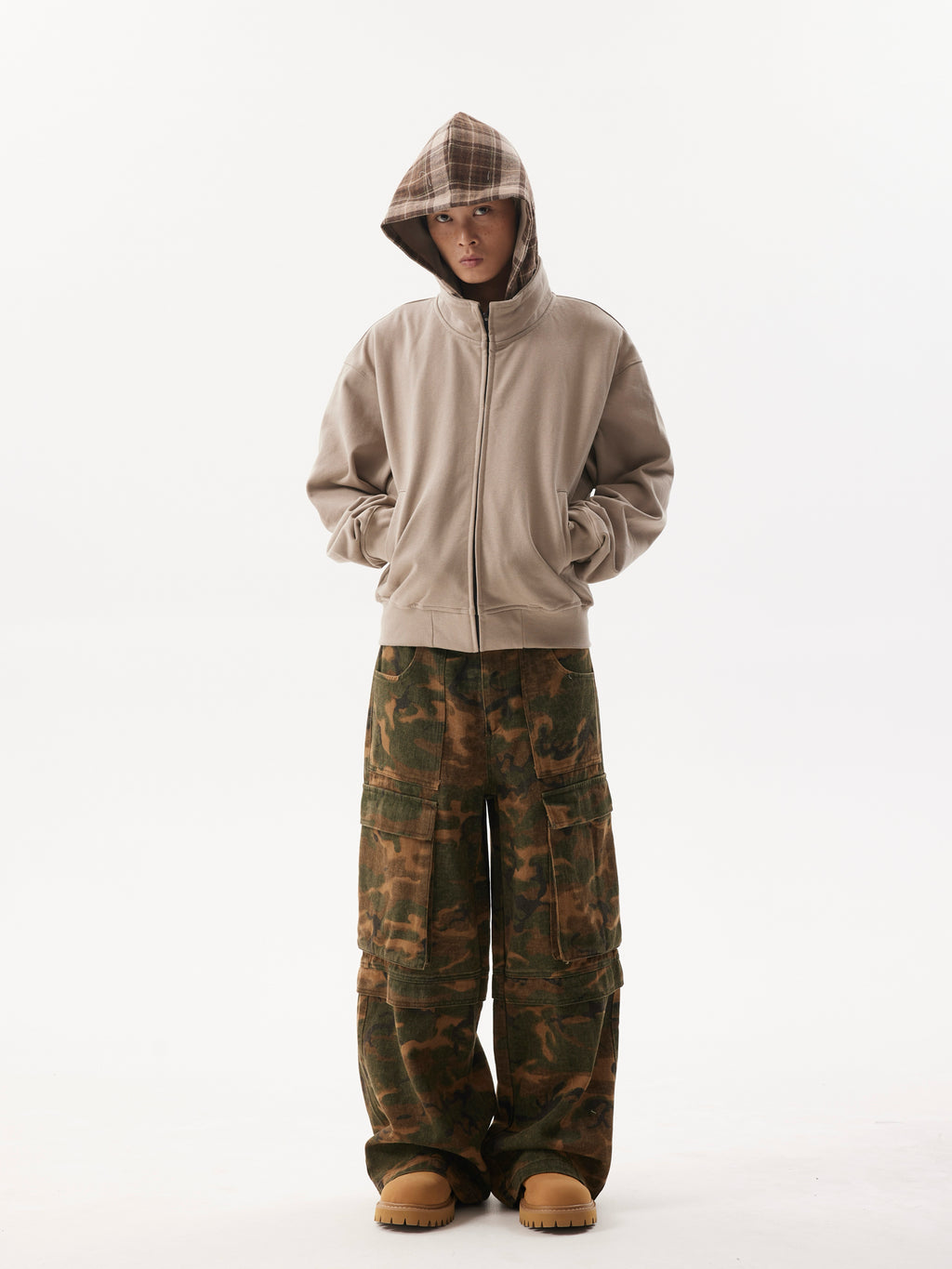 BTSG Camo Baggy Cargo Pants