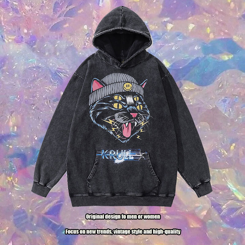 TKPA COOL CAT Washed 100% Cotton Hoodie