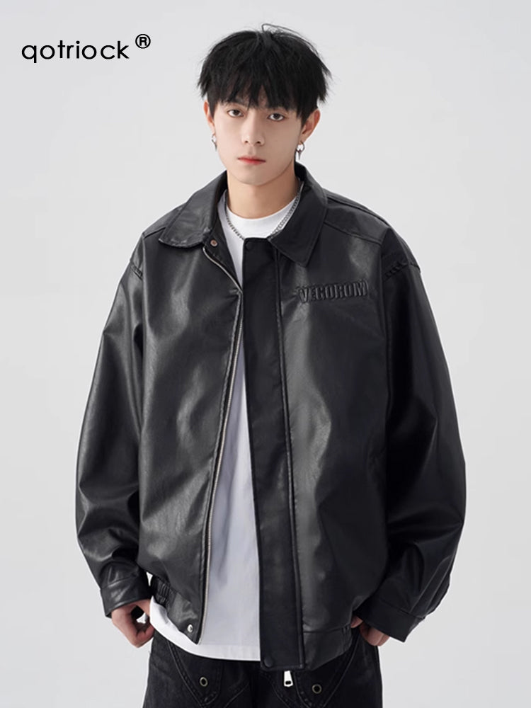 "Clearance" QOTRIOCK Leather Jacket