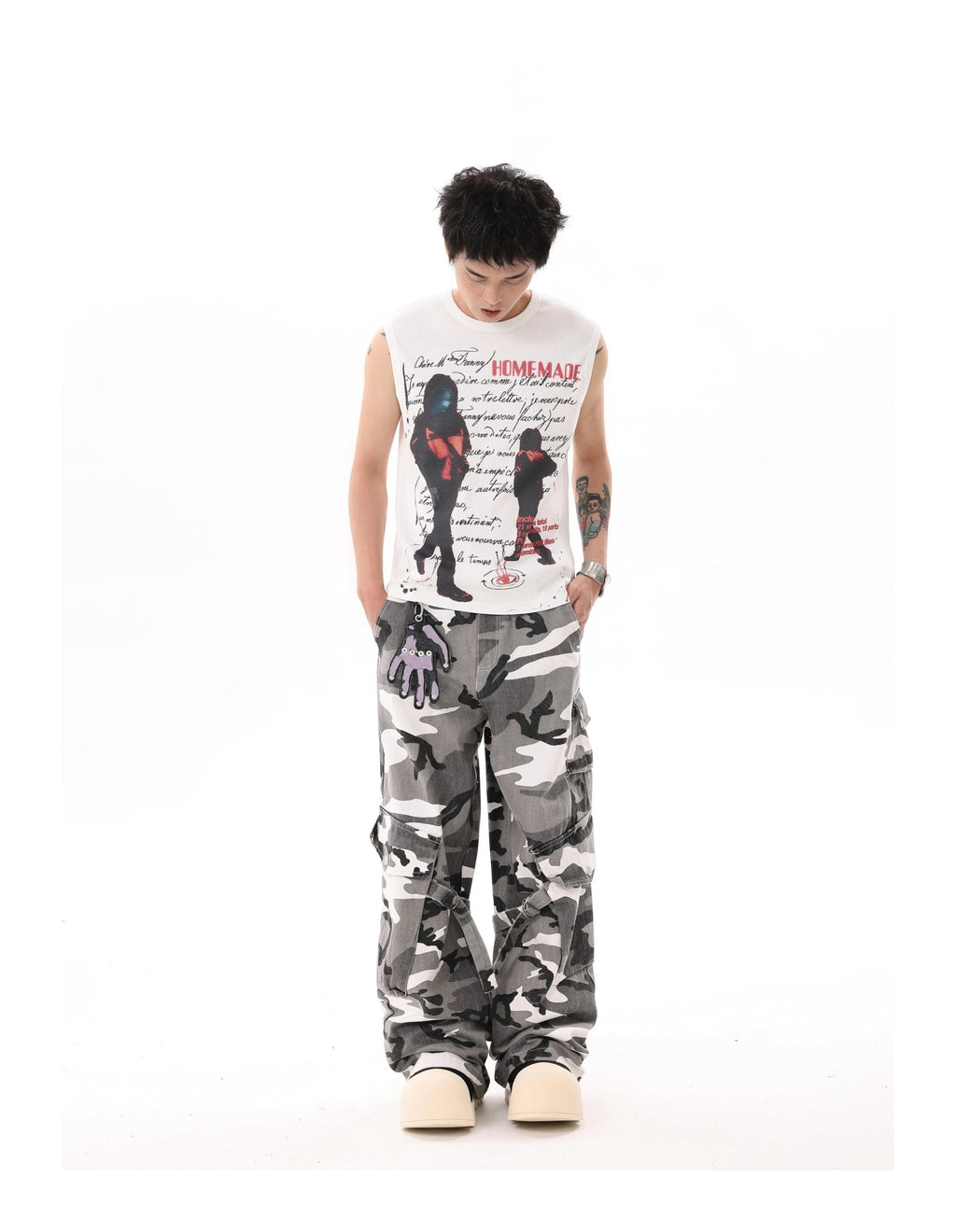 BTSG's American Black and White Camouflage Cargo Pants