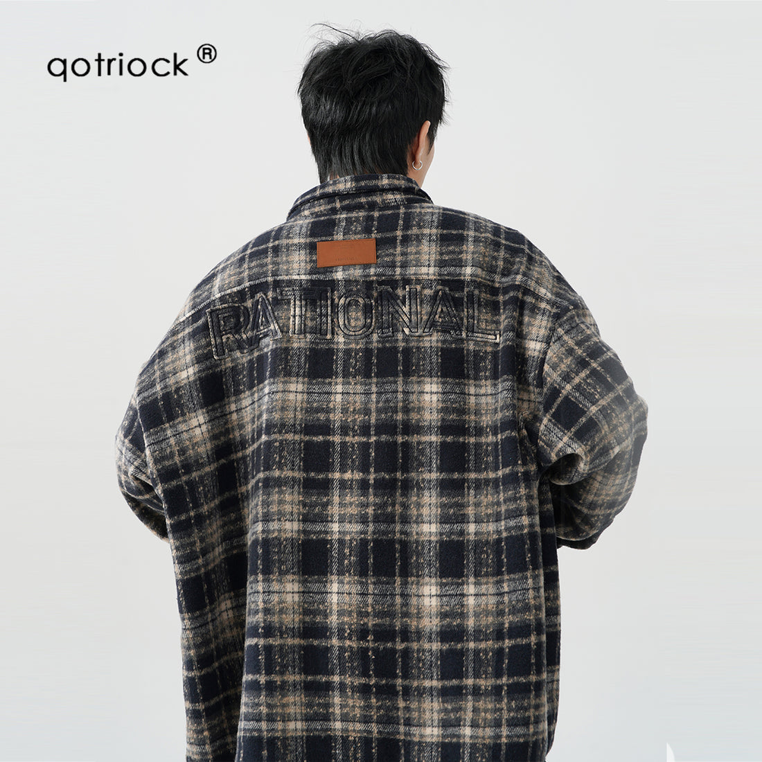 َQOTRIOCK Heavy plaid Jacket