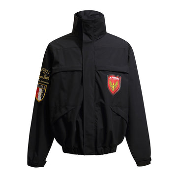 BTSG Badge Tactical Pocket Silhouette High Neck Jacket