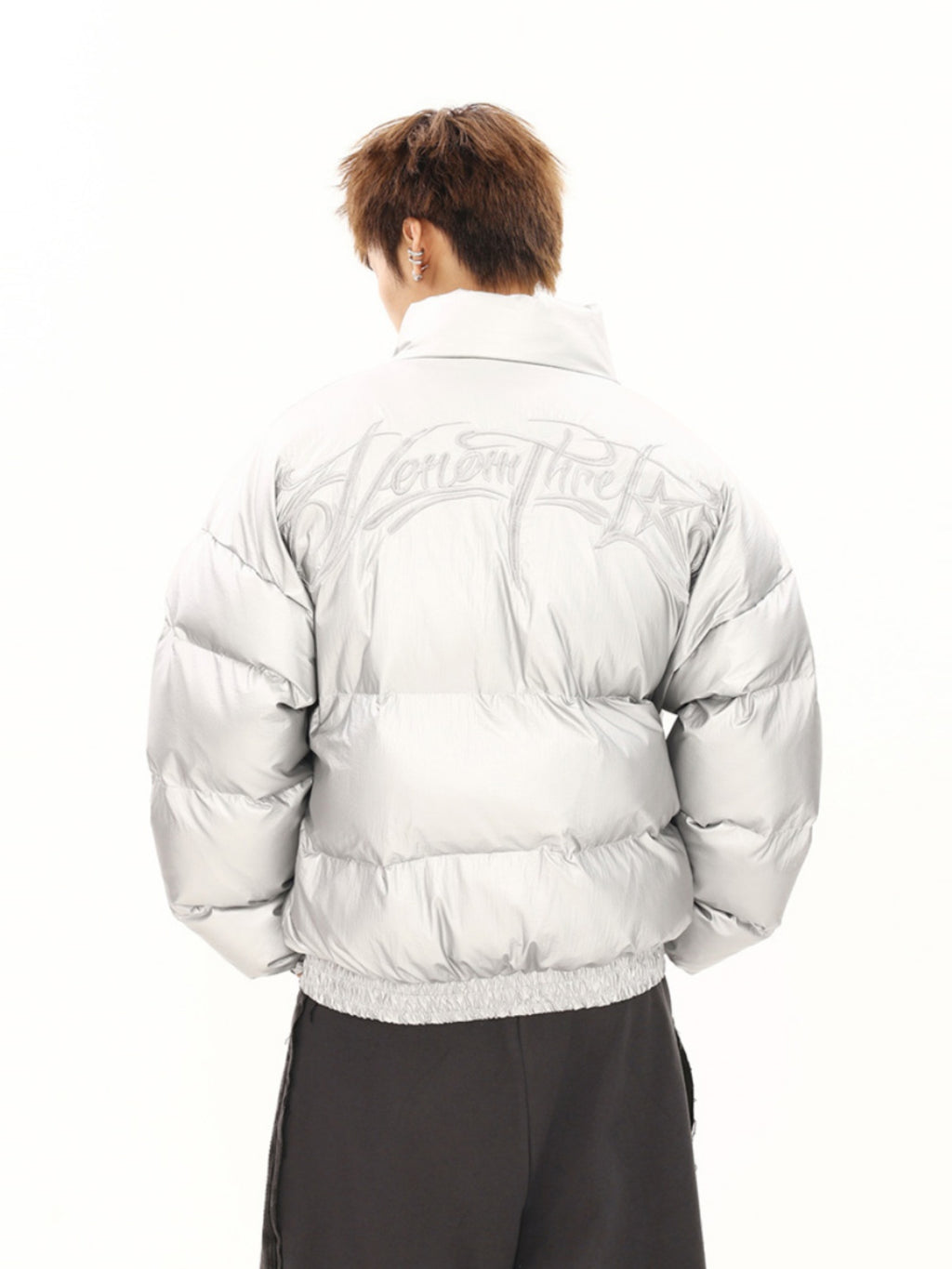 BTSG Metal Silver Puffer Jacket