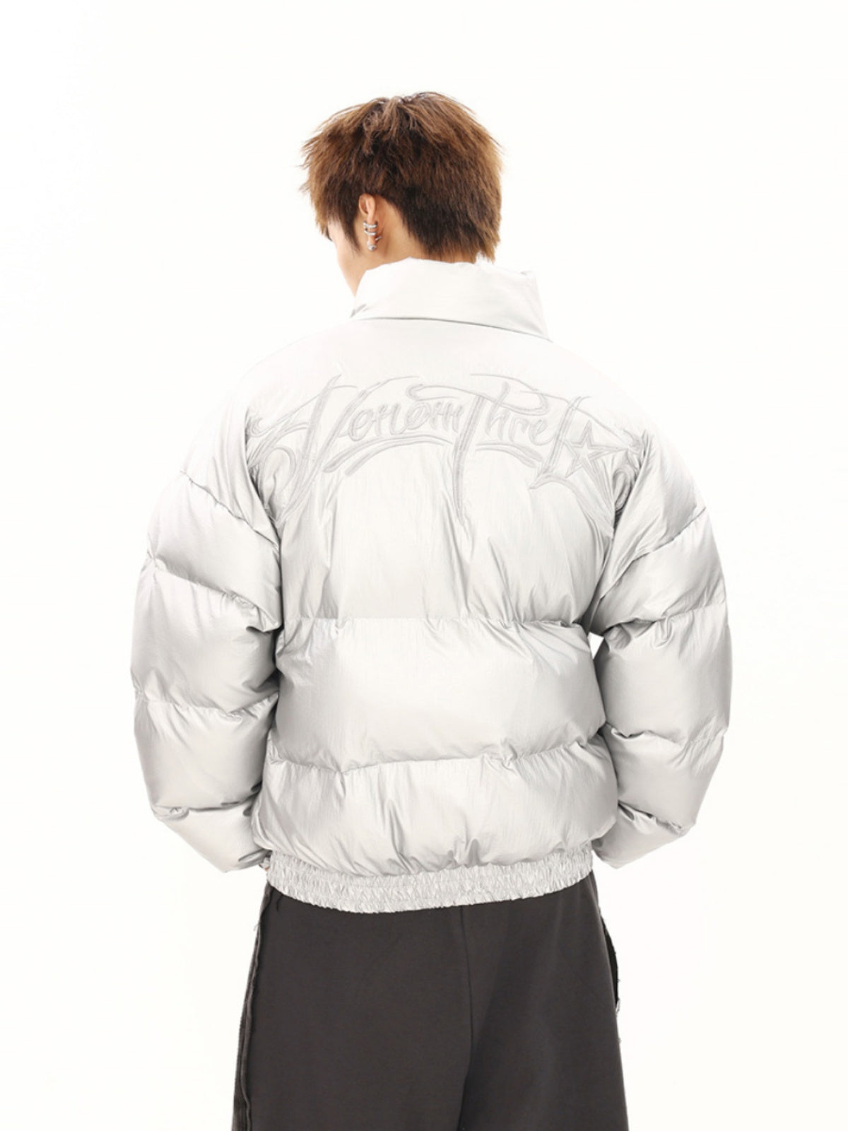 BTSG Metal Silver Puffer Jacket