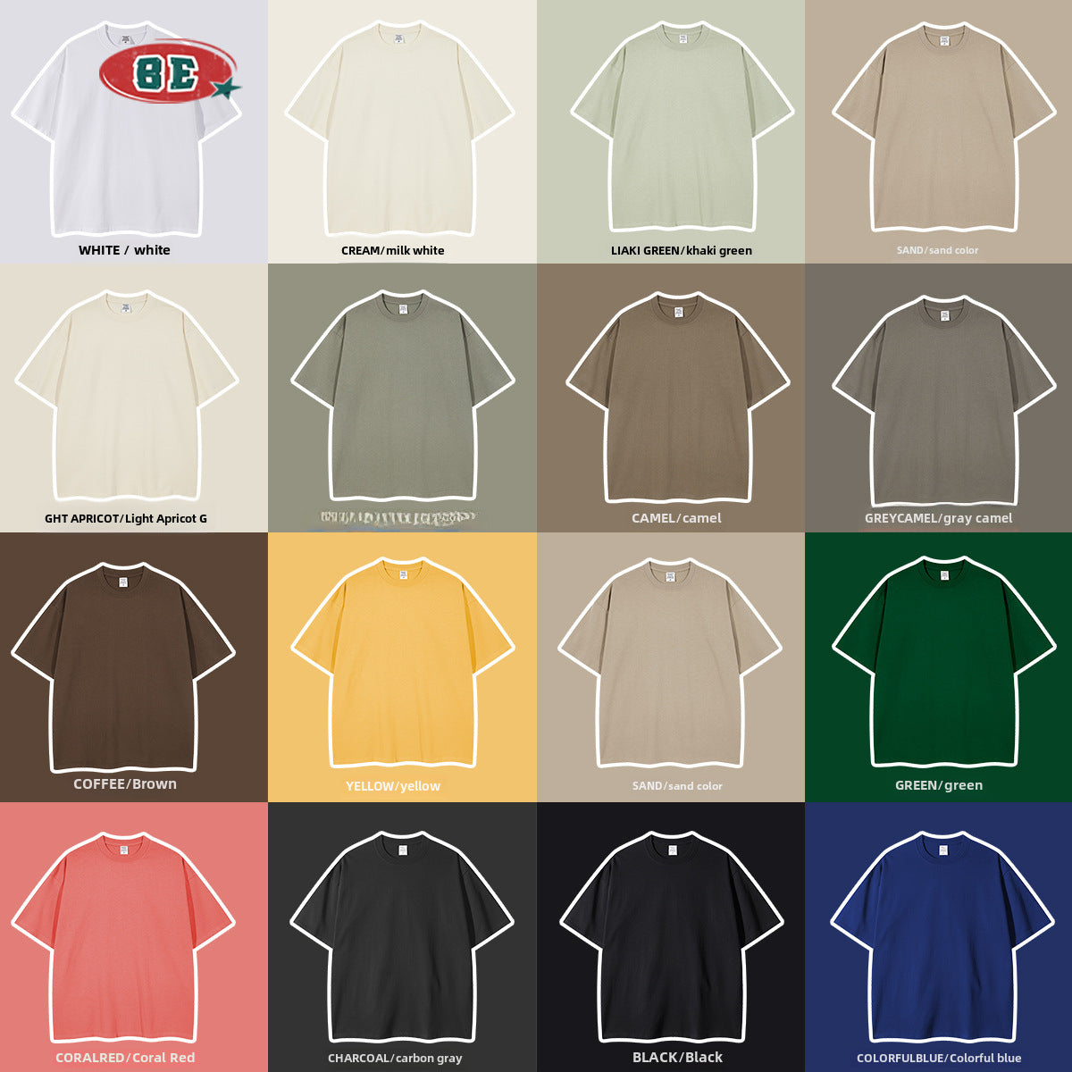 BE Light 260G Earth 100% Cotton Tee