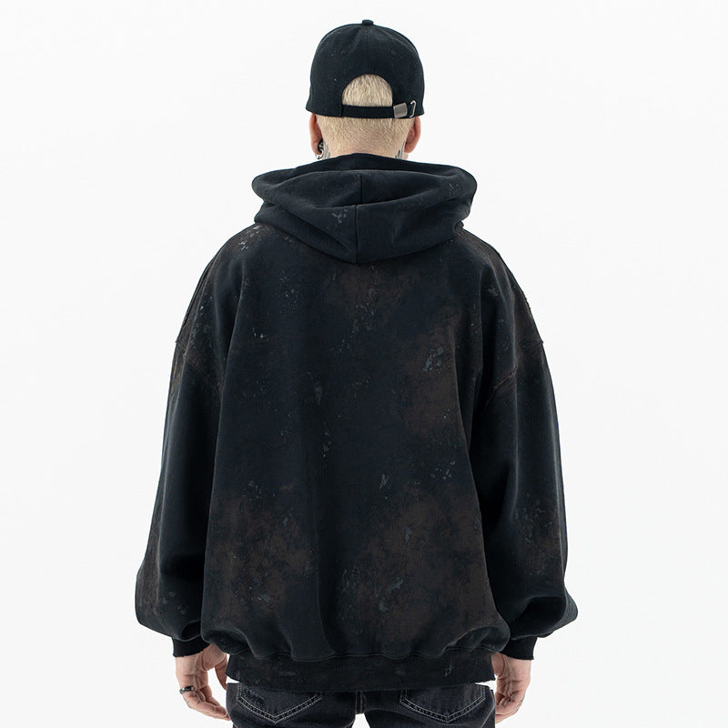 FORGIVNESS  Dirty Fit Mud Dyed Dirty Zipper Hoodie