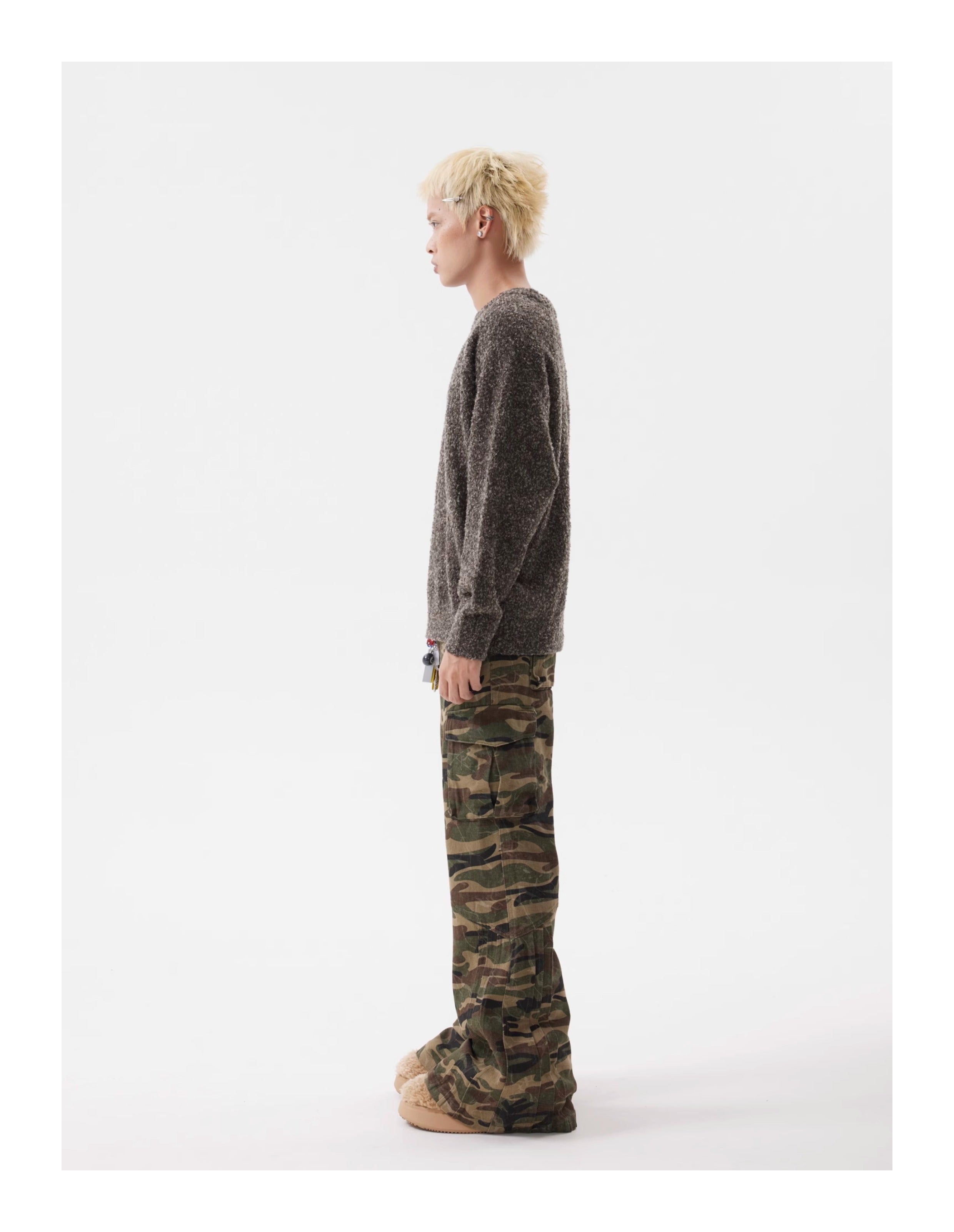 BTSG Lazy Raglan Neck Knit Sweater