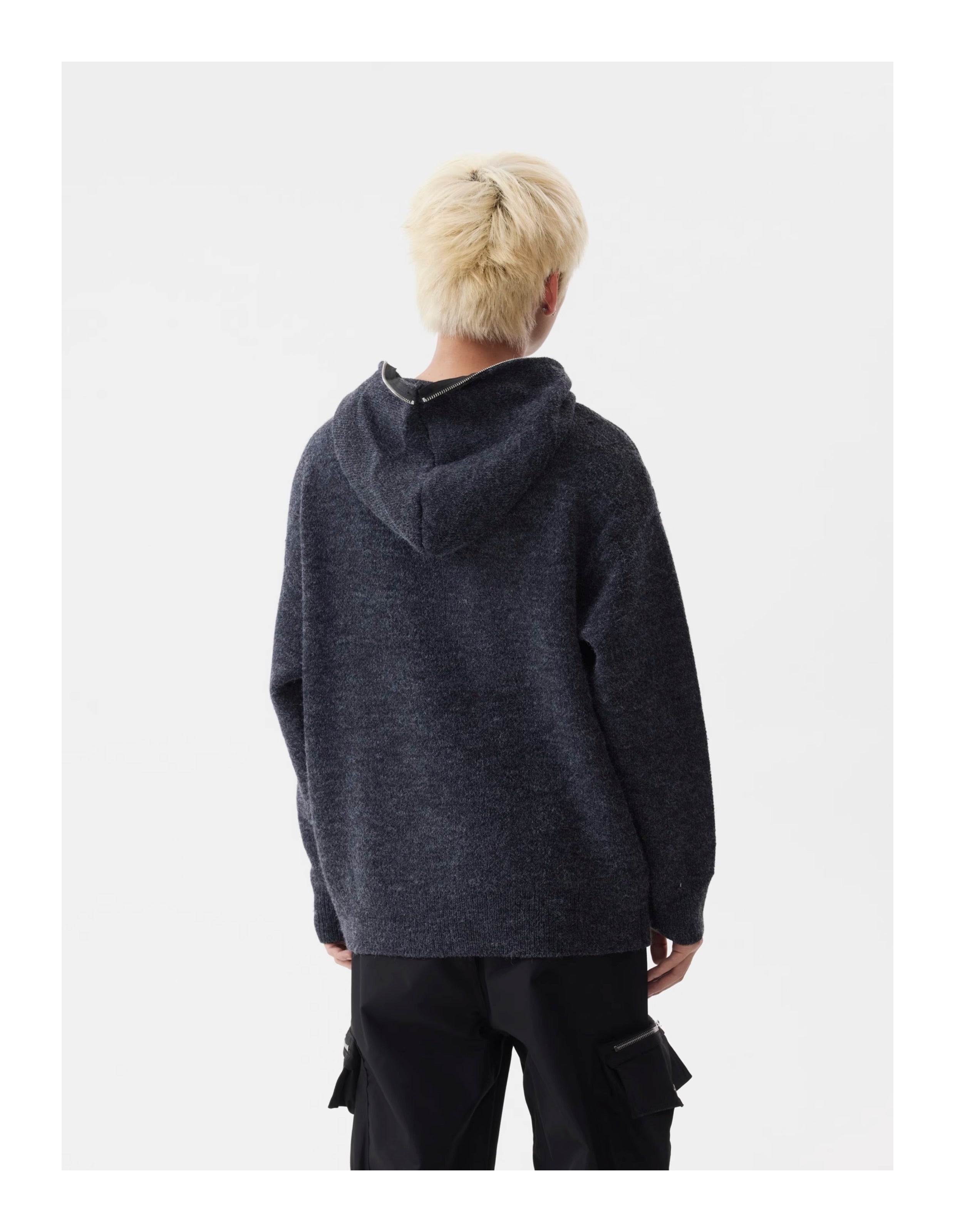 BTSG Slouchy Zip Cardigan Hoodie