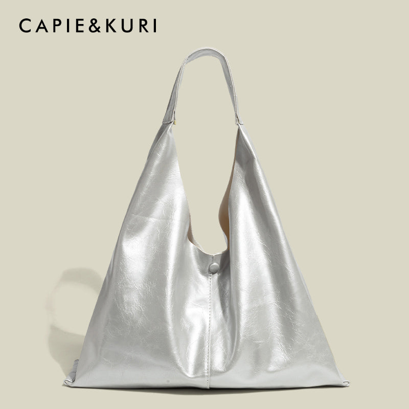 CAPIE &KURI high-quality simple soft leather tote bag large-capacity Purse