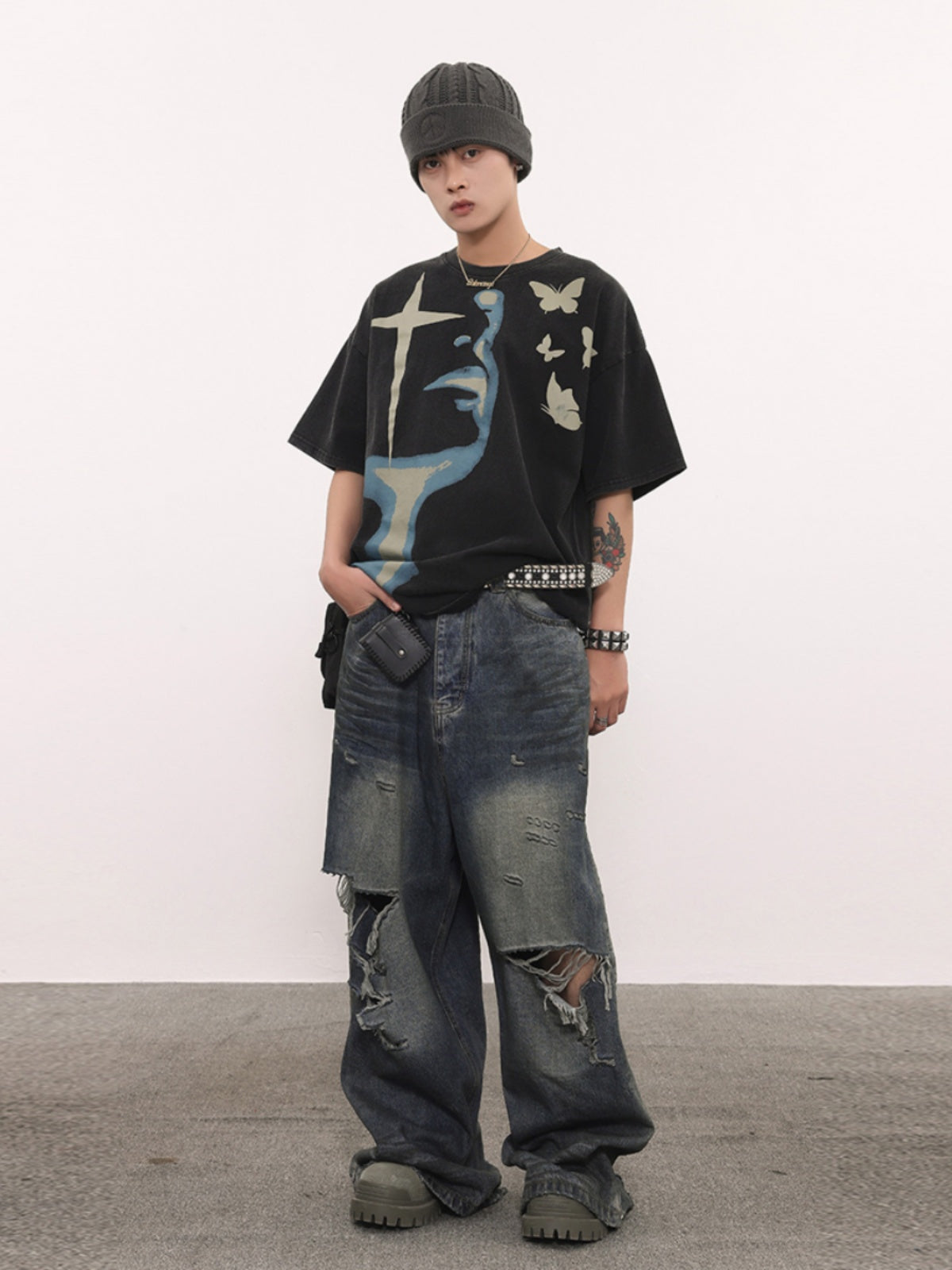 BTSG's American Vintage Short Sleeve Trendy Hip Hop Tee