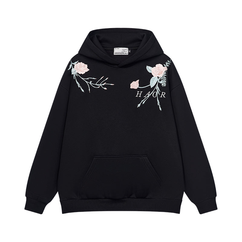 Harshandcruel Entwined Begonia Colorway Embroidered Hoodie