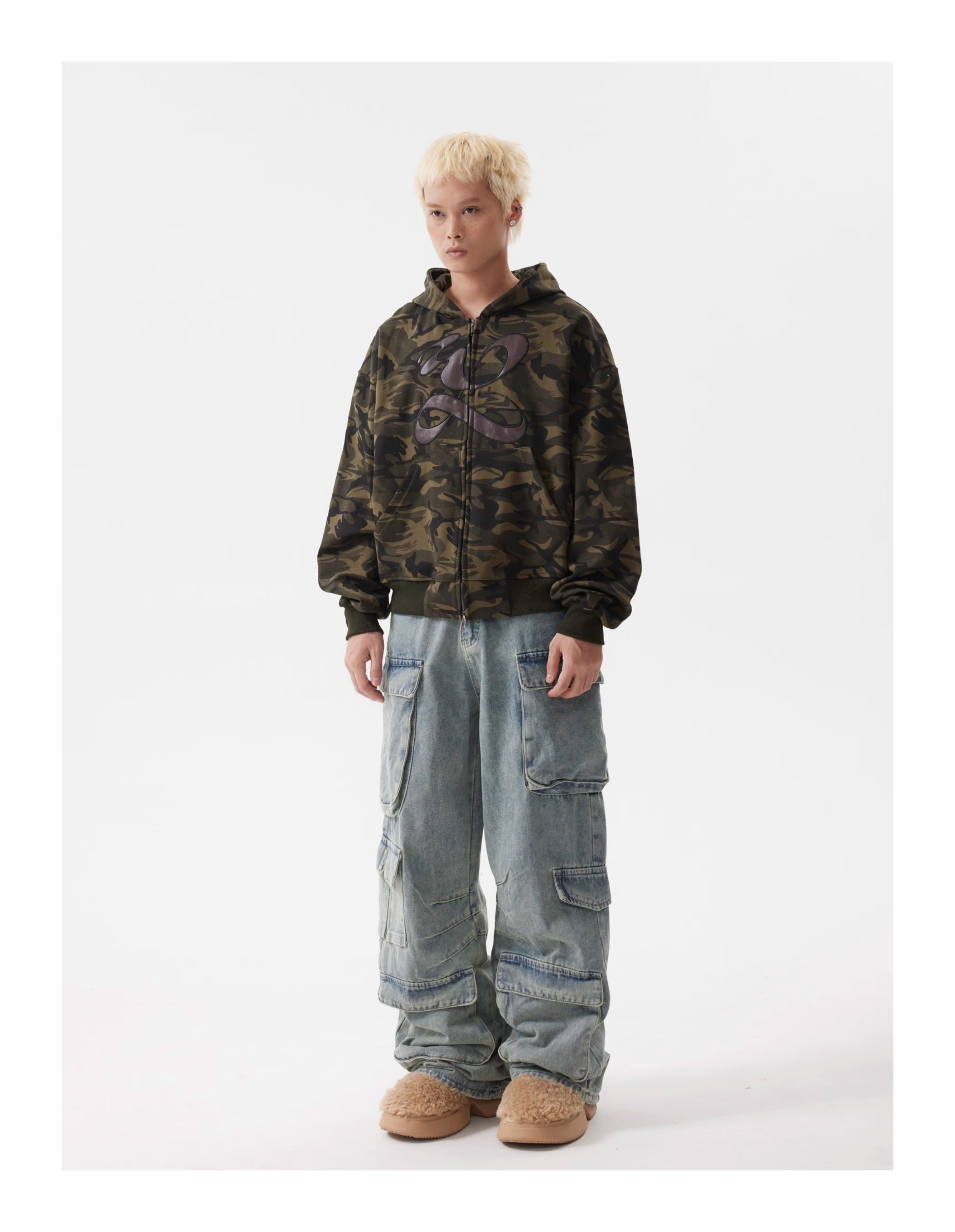 BTSG American Retro Jeans Cargo Pants Men