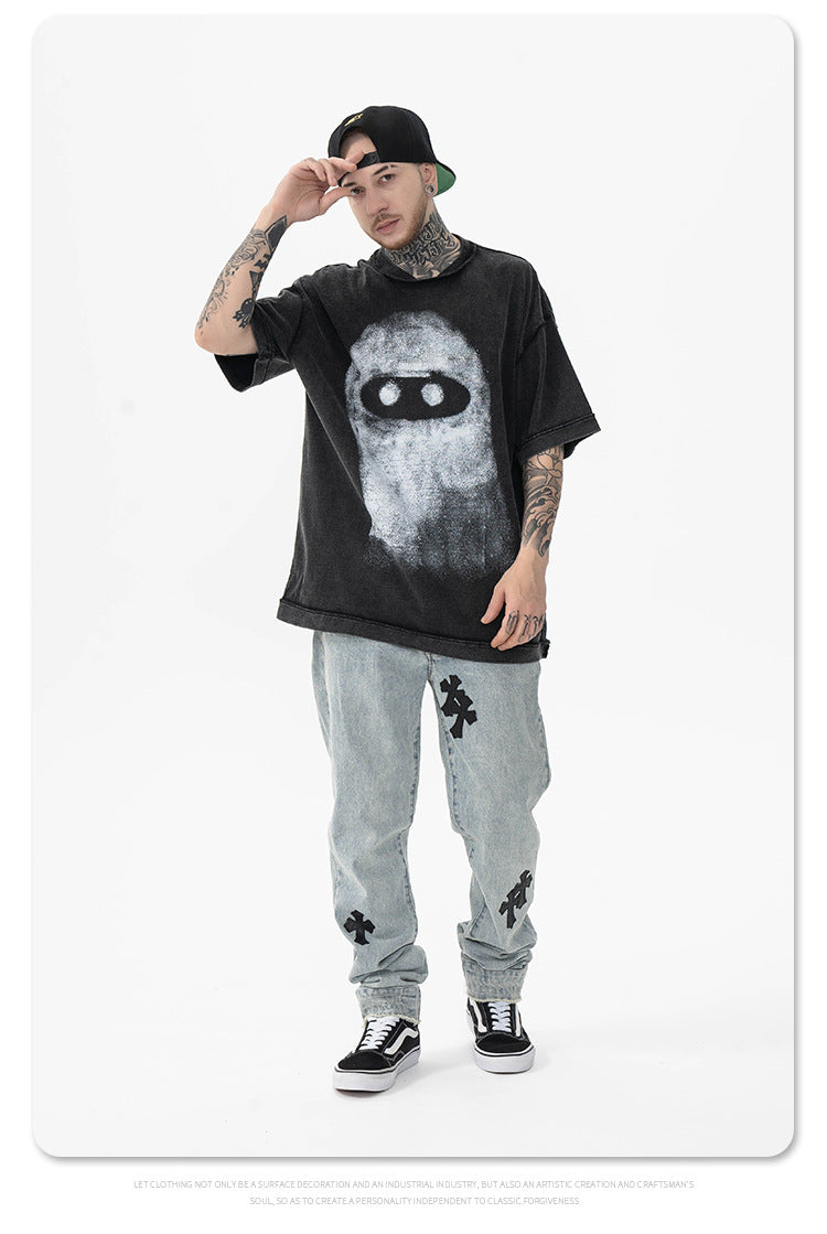 FORGIVNESS  Graffiti Cartoon Portrait Print Short Sleeve Tee