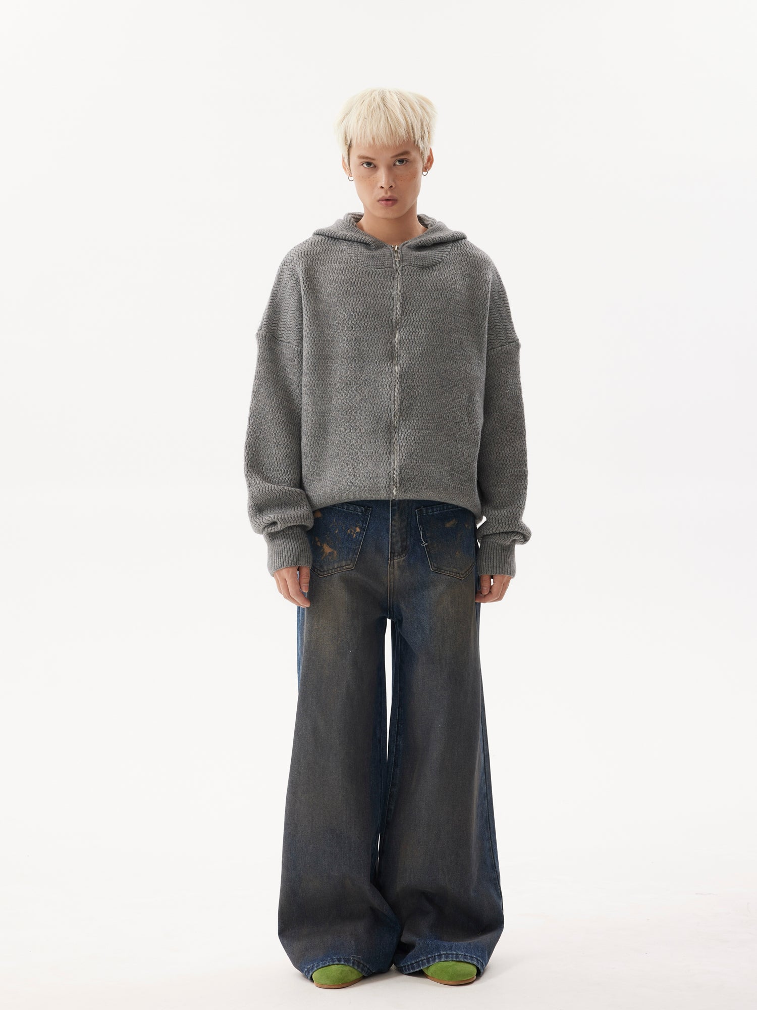 BTSG Lazy Meradra Hooded Knit Jacket