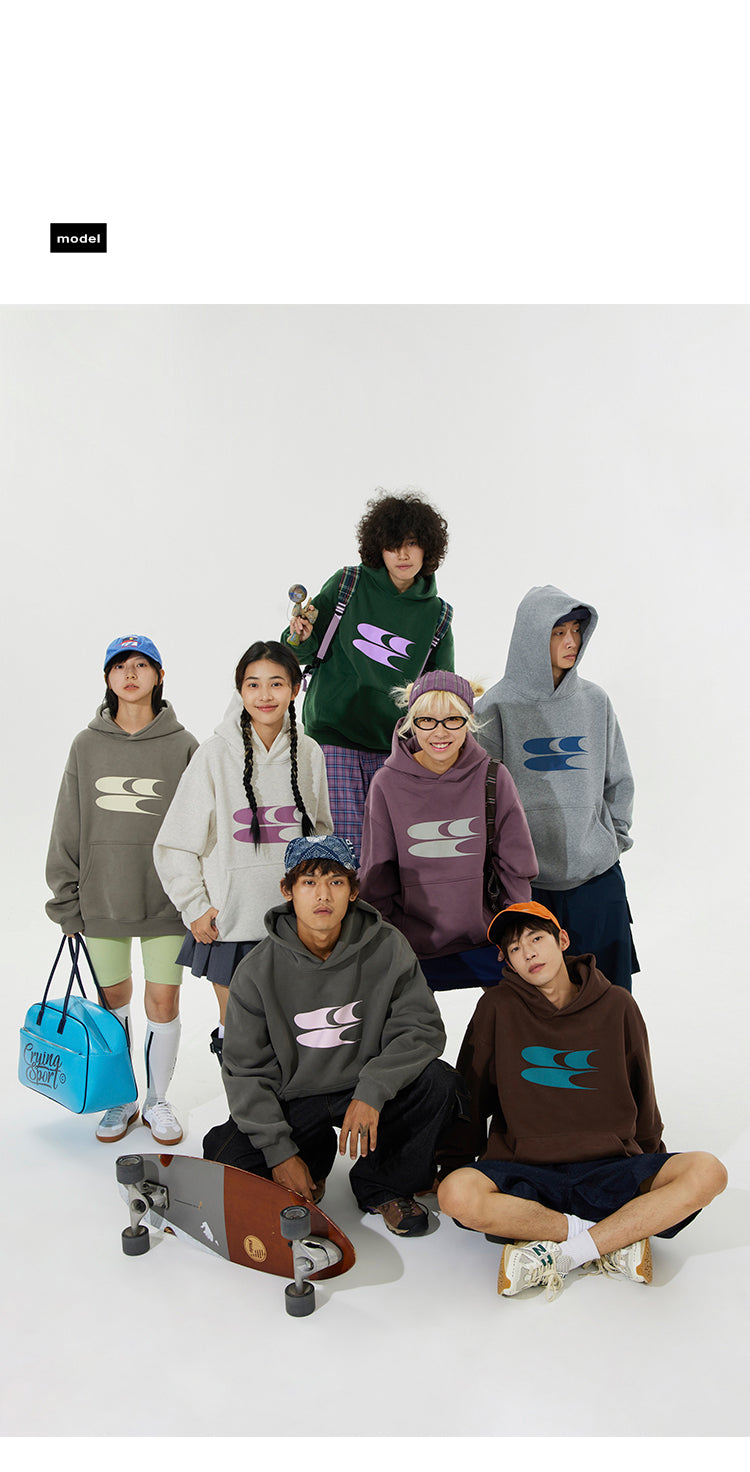 CryingCenter Logo Velvet Cotton Hoodie