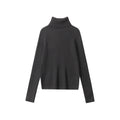Nariele Slit Hem Turtle Neck Sweet Knit Slim Fit Classic Sweater