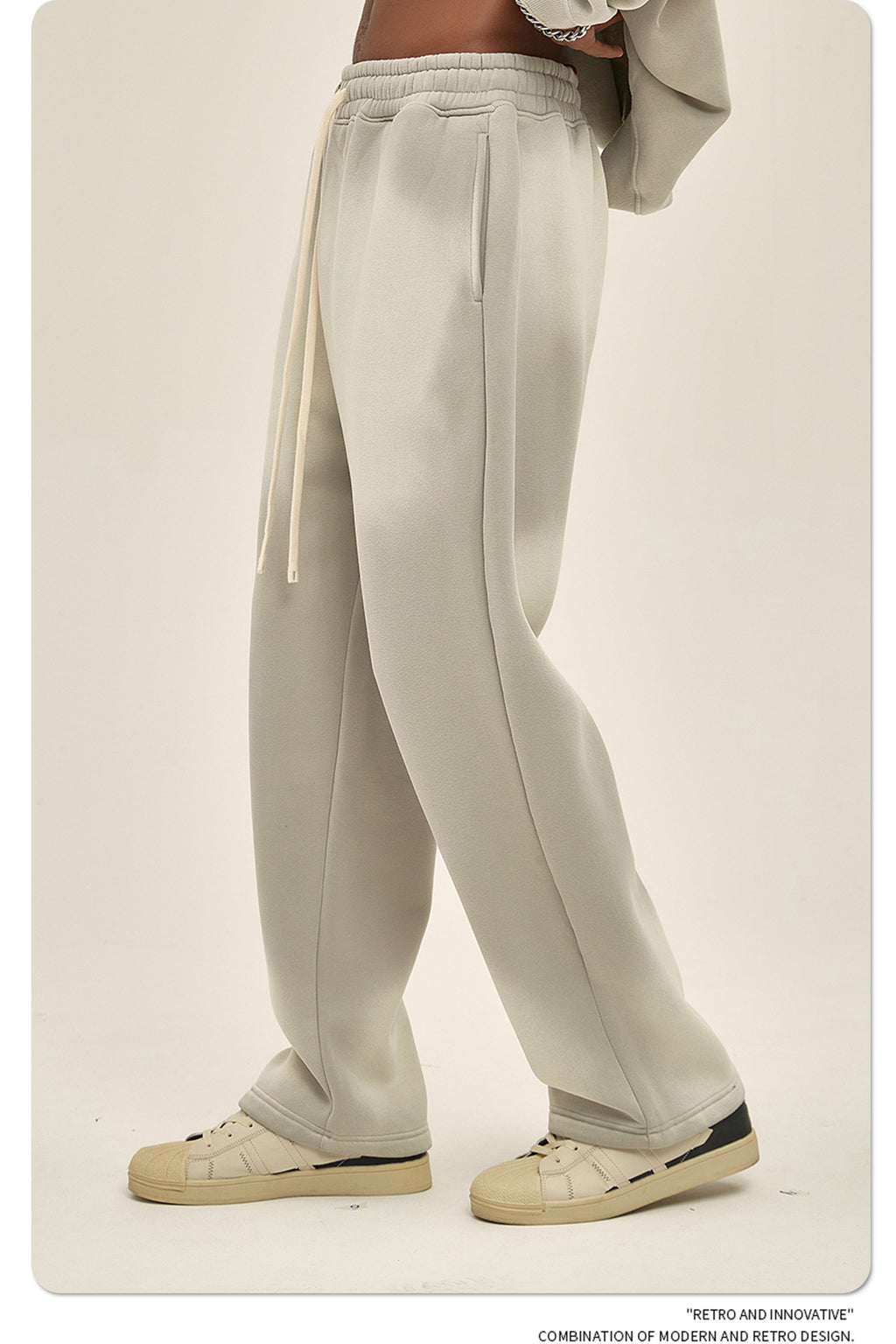 ARTIE 360g Spray Dye Distressed Casual Pants