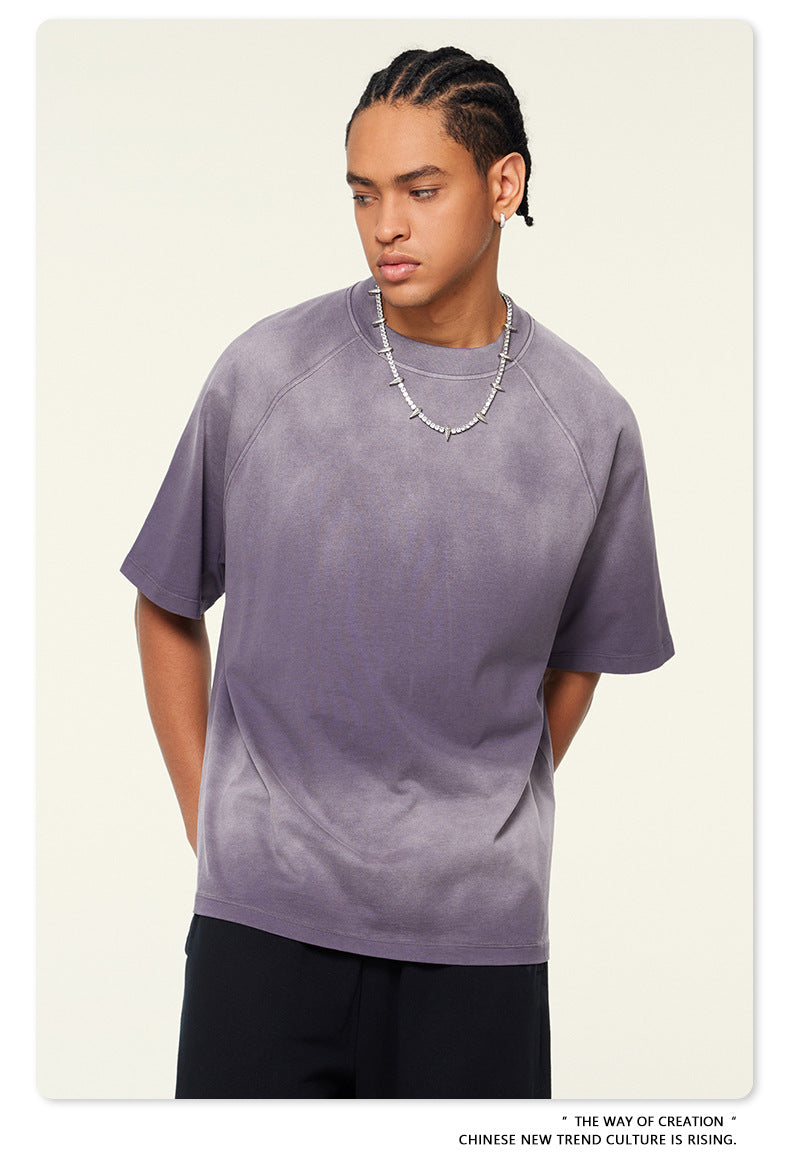 (Clearance) BE 100% Cotton Gradient Wash Tee
