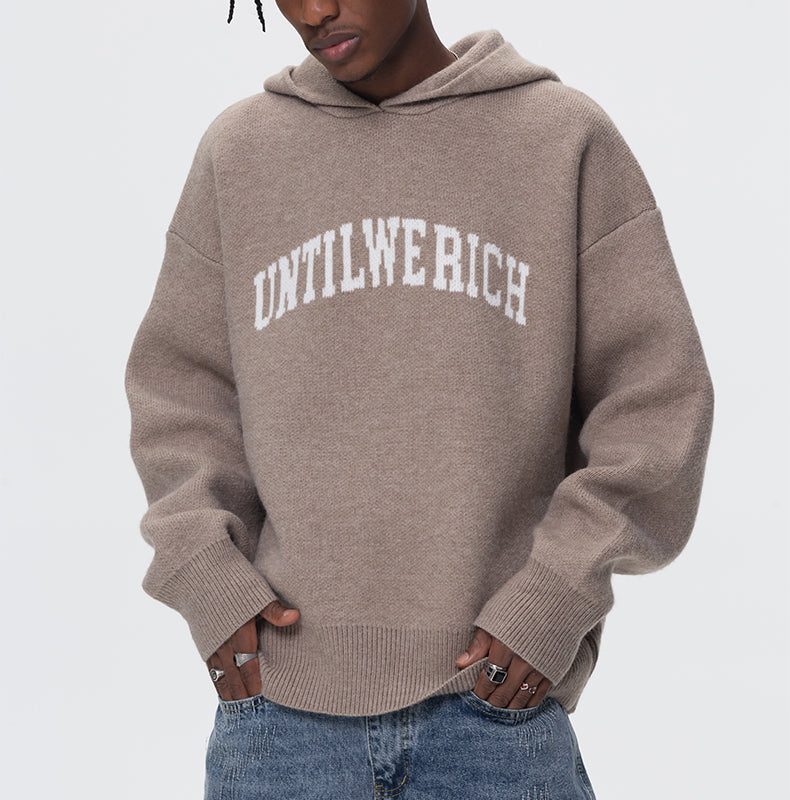 UNTILWERICH KNIT LOOSE HOODIE