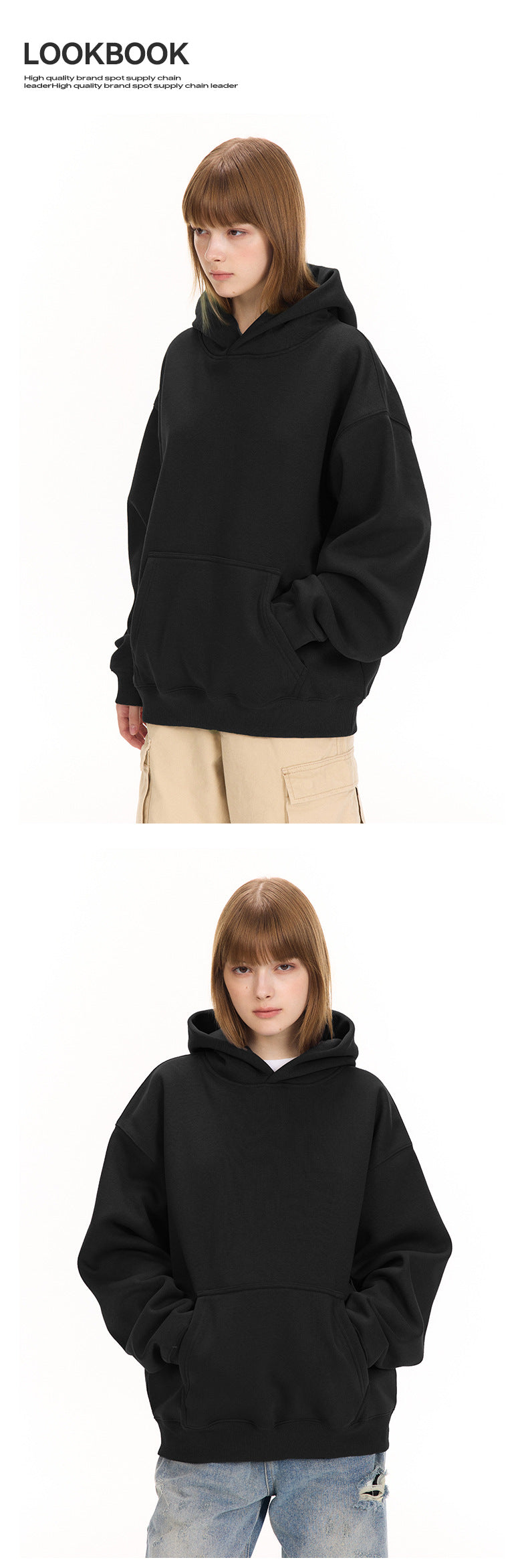 (Clearance) UNF American Thick 500G Fleece Hoodie