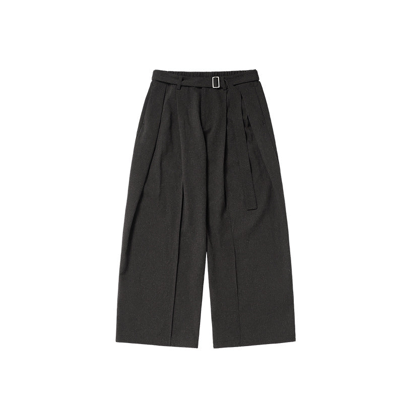 INF men's blended wide-leg trousers Korean style draped loose Pants