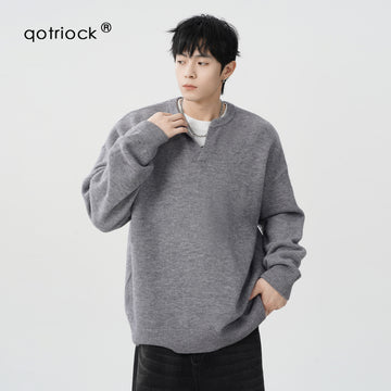 QOTRIOCK V-neck Sweater